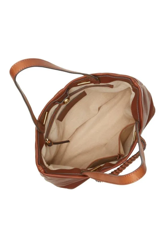 Women Lucky Brand Handbags Jema Tote Bag Whiskey Wash