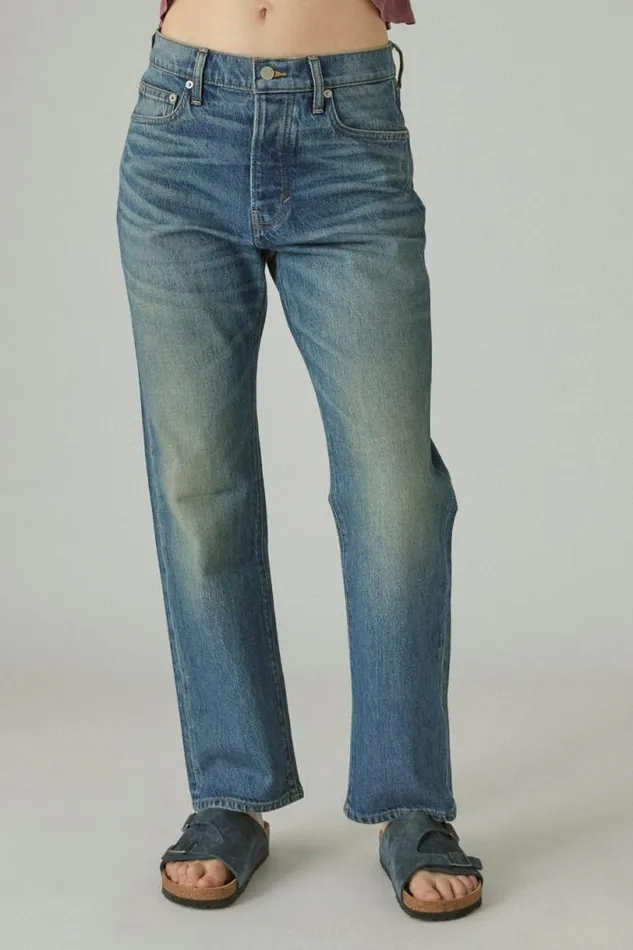 Women Lucky Brand Jeans 90s Loose Crop Starlet
