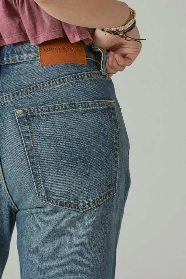 Women Lucky Brand Jeans 90s Loose Crop Starlet