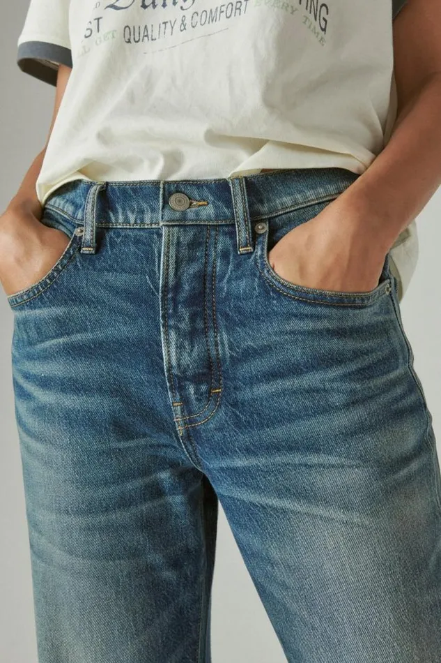 Women Lucky Brand Jeans 90s Loose Crop Starlet