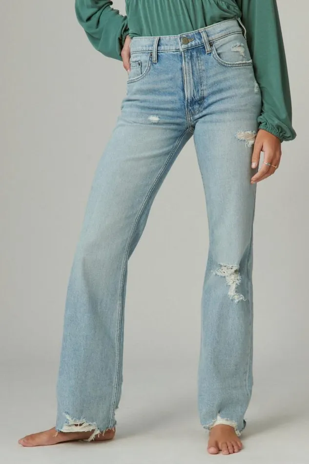 Women Lucky Brand Jeans Boyfriend Flare Wild One Dest