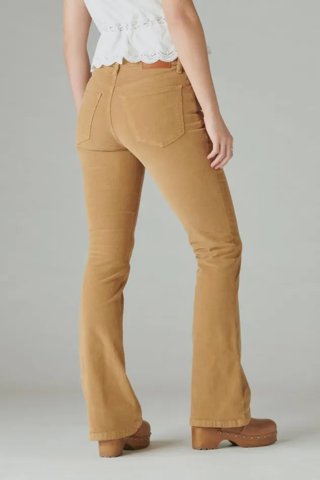 Women Lucky Brand Jeans High Rise Corduroy Stevie Flare Cider