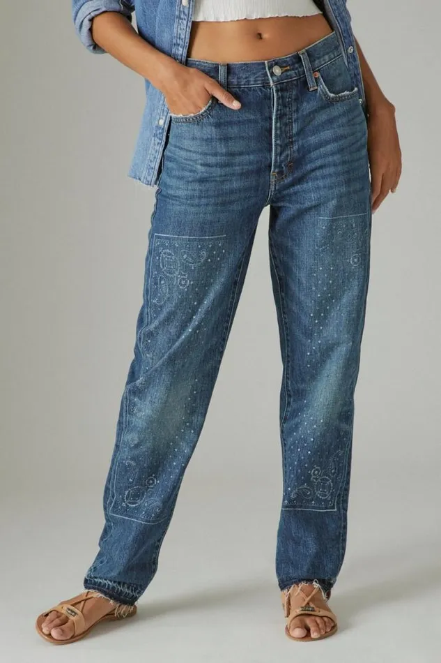 Women Lucky Brand Jeans Lucky Legend Paisley High Rise Drew Mom Aries