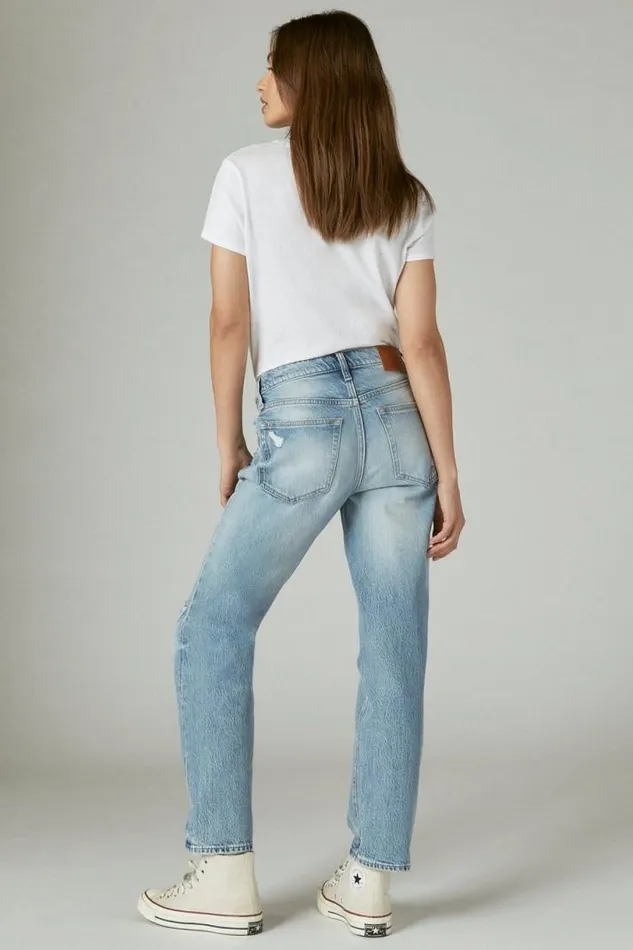 Women Lucky Brand Jeans Mid Rise Boy Jean Red Carpet Dest