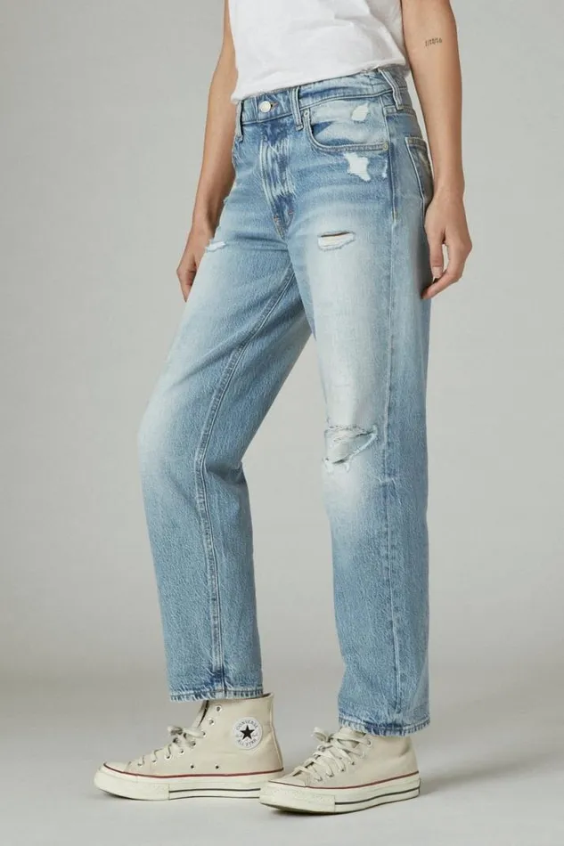 Women Lucky Brand Jeans Mid Rise Boy Jean Red Carpet Dest