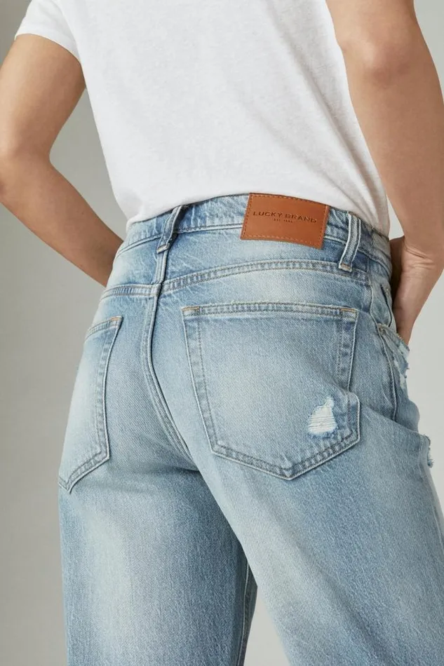 Women Lucky Brand Jeans Mid Rise Boy Jean Red Carpet Dest