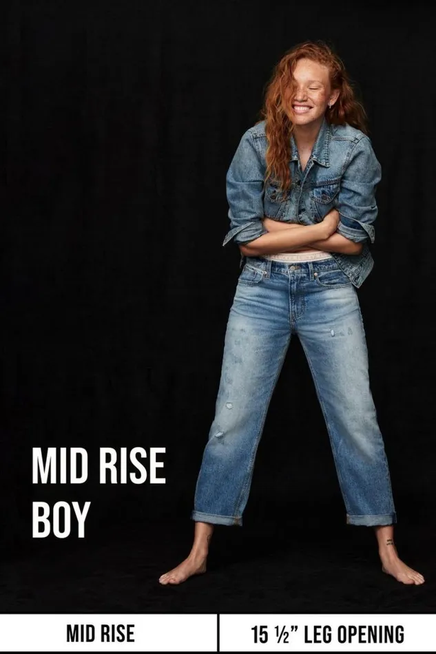 Women Lucky Brand Jeans Mid Rise Boy Jean Red Carpet Dest