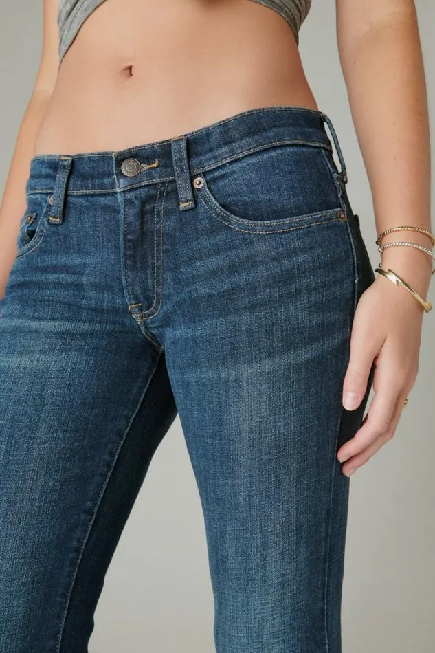 Women Lucky Brand Jeans Mid Rise Sweet Boot Agate