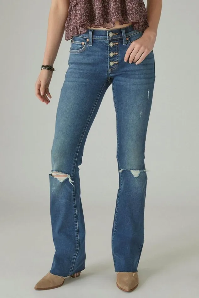 Women Lucky Brand Jeans Sweet Boot Conness Dest Ct