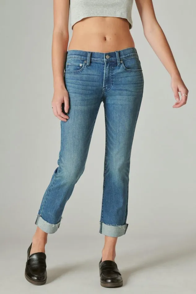 Women Lucky Brand Jeans Sweet Crop Gemini