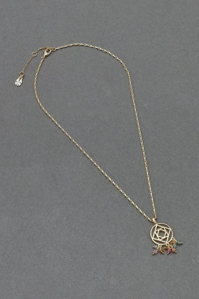 Women Lucky Brand Jewelry Openwork Charm Pendant Gold