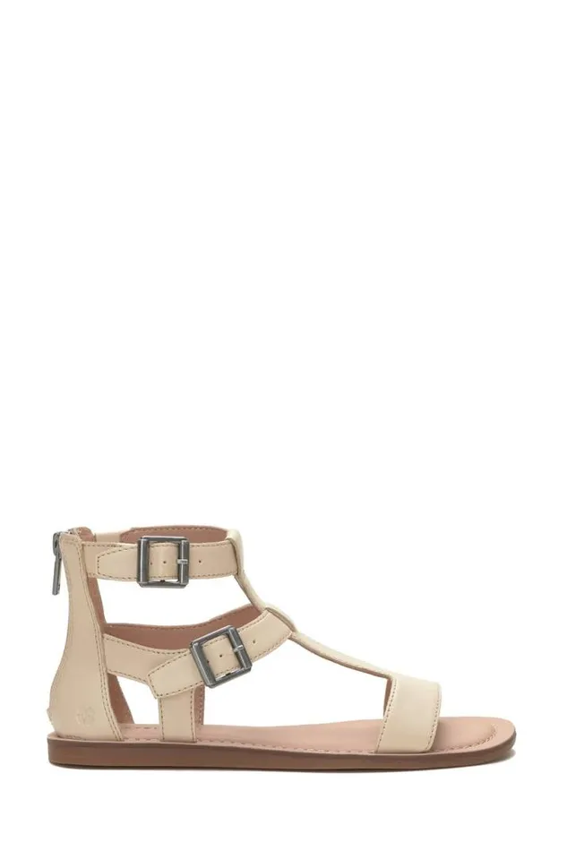 Women Lucky Brand Shoes Brelin Buckle Sandal White