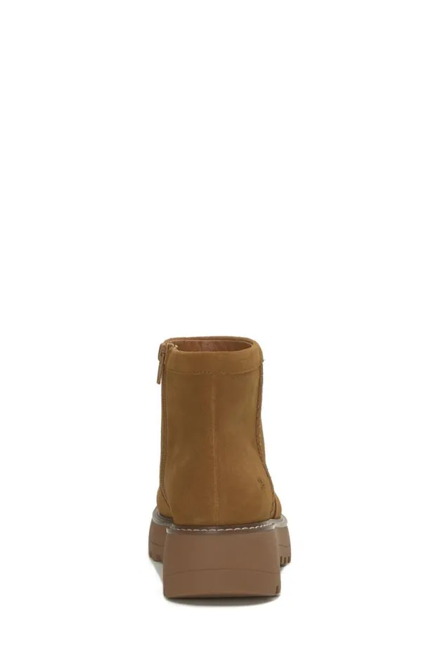 Women Lucky Brand Shoes Chameli Lug Bootie Medium Dark Beige