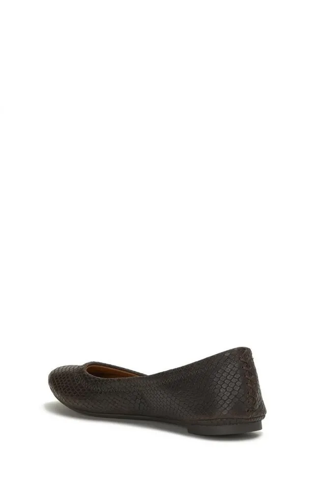 Women Lucky Brand Shoes Emmie Flats Dark Green Women Lucky Brand Shoes Emmie Flats Dark Green