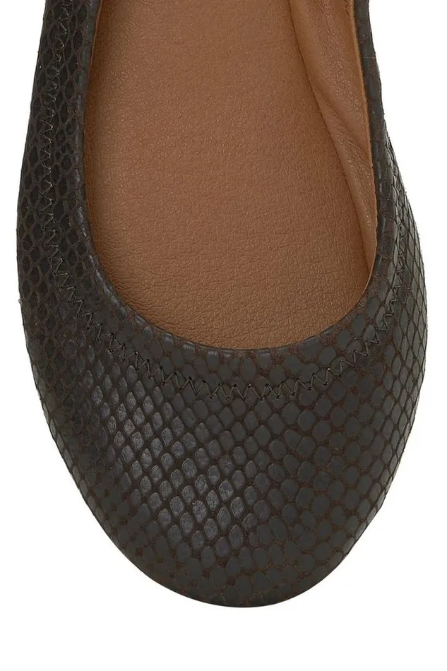 Women Lucky Brand Shoes Emmie Flats Dark Green Women Lucky Brand Shoes Emmie Flats Dark Green