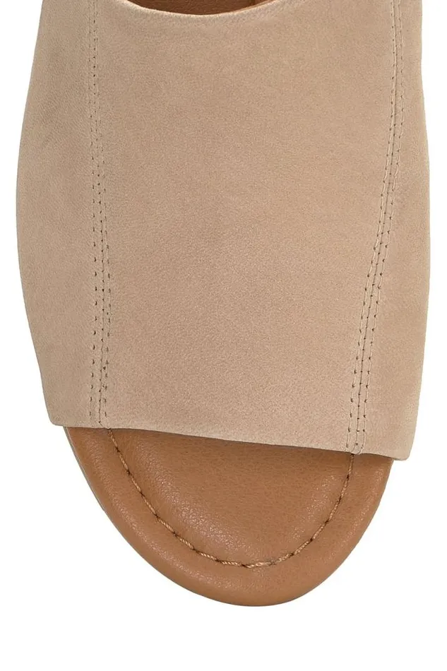 Women Lucky Brand Shoes Malenka Wedge Medium Beige