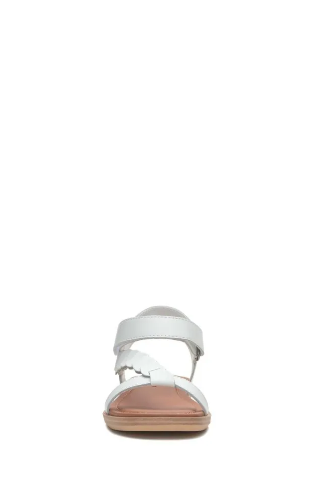 Women Lucky Brand Shoes Natany Braided Sandal Open Whitenatural