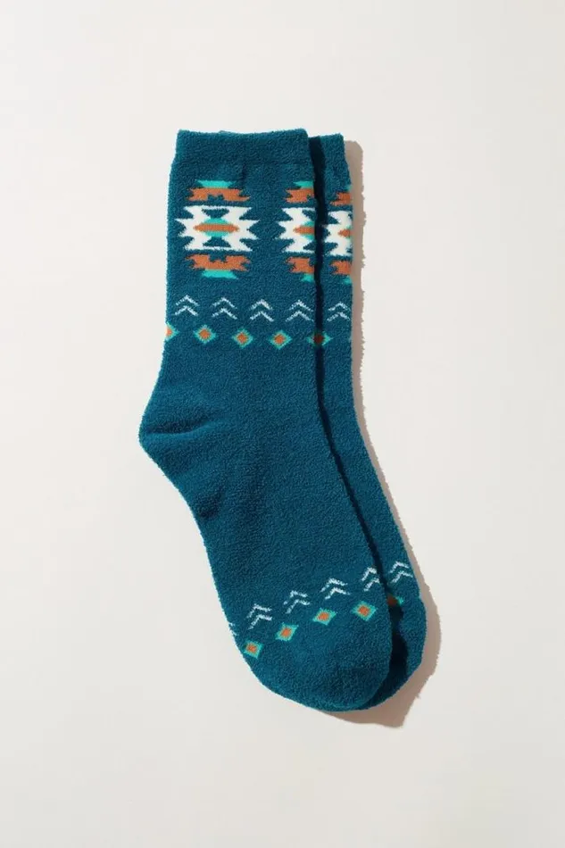 Women Lucky Brand Socks Southwest Fuzzy Sock Multi