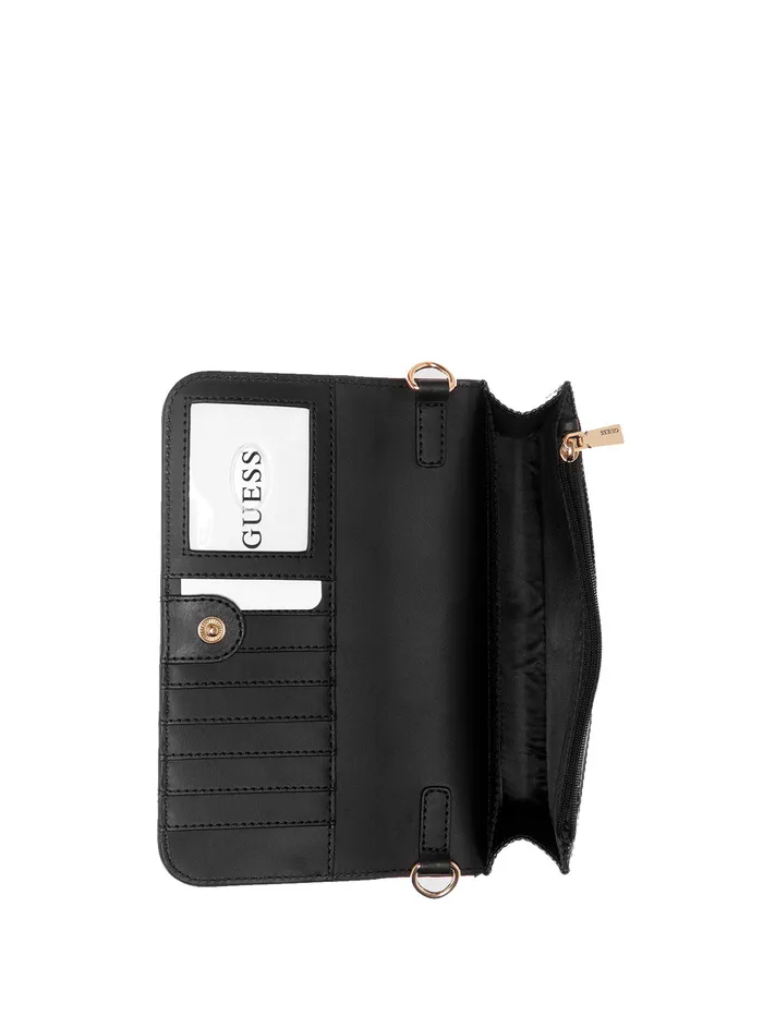 Women Luggage and Travel Bags GUESS Black Noelle Crossbody Organiser