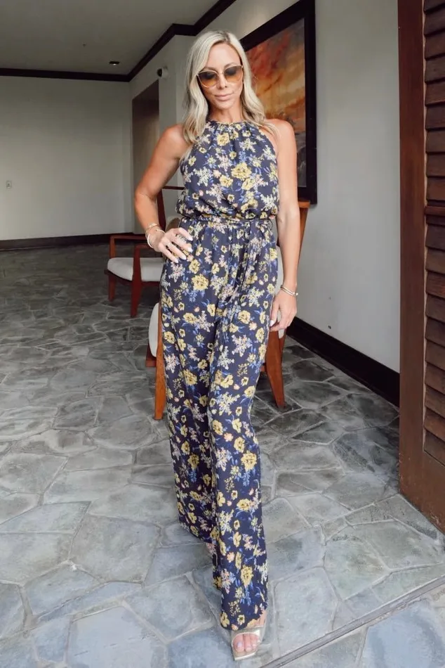 Women Mallory High Neck Jumpsuit Blue Multi Floral Baltic Born Jumpsuits and Rompers Women Mallory High Neck Jumpsuit Blue Multi Floral Baltic Born Jumpsuits and Rompers