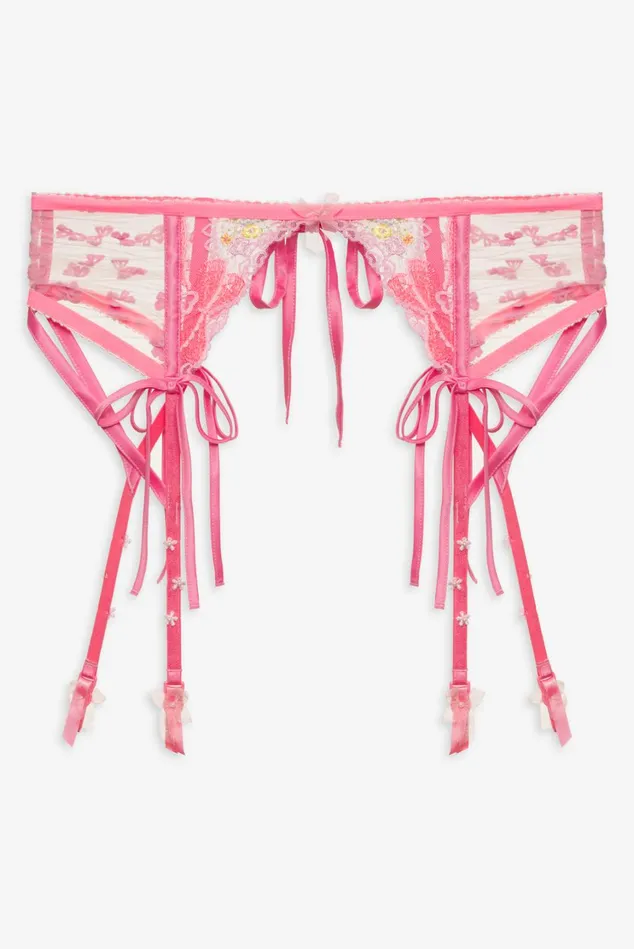 Women Marietta Garter Belt Pink For Love and Lemons Lingerie