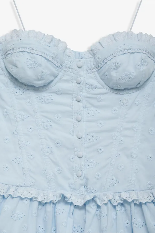 Women Marlowe Mini Dress Blue For Love and Lemons Dresses Women Marlowe Mini Dress Blue For Love and Lemons Dresses