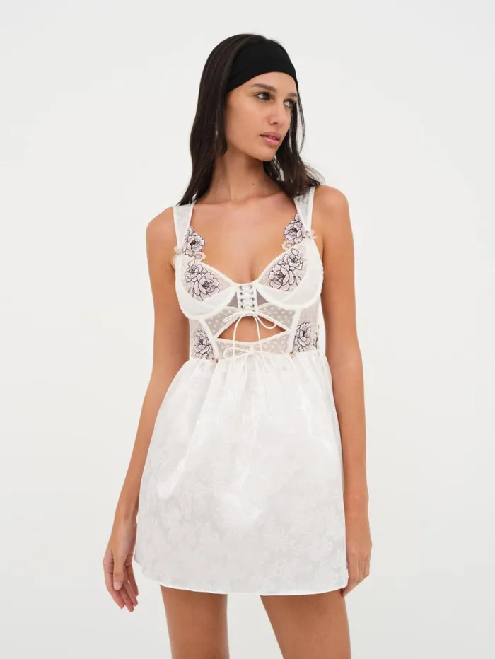 Women Matilda Slip Dress White For Love and Lemons Lingerie Women Matilda Slip Dress White For Love and Lemons Lingerie