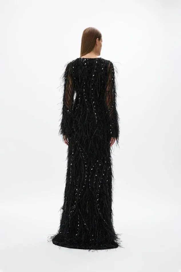 Women Maxi Dresses Rachel Gilbert Cynthia Gown Black Women Maxi Dresses Rachel Gilbert Cynthia Gown Black