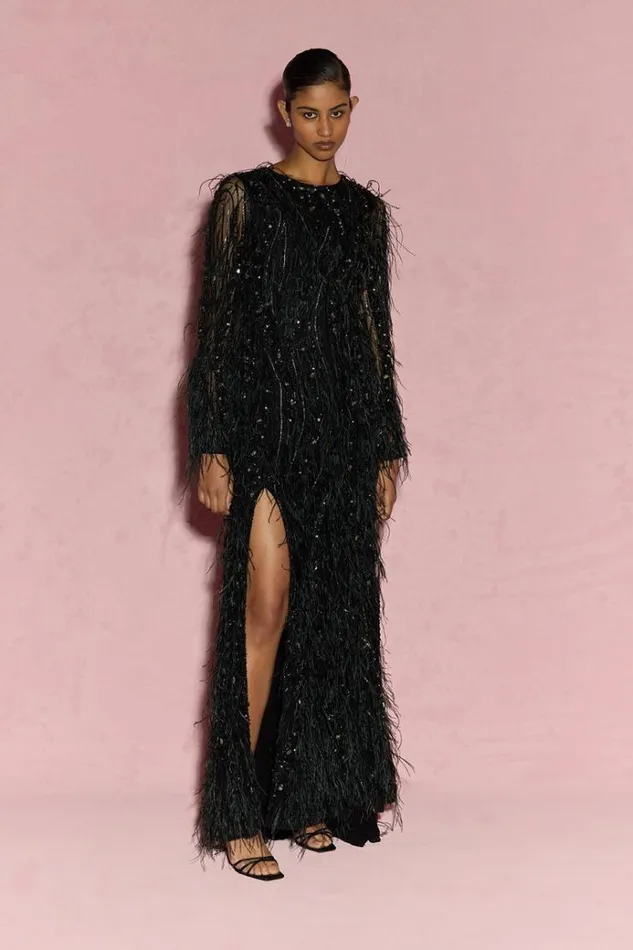 Women Maxi Dresses Rachel Gilbert Cynthia Gown Black Women Maxi Dresses Rachel Gilbert Cynthia Gown Black