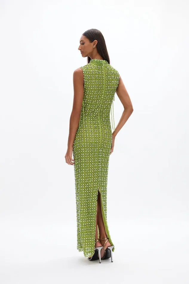 Women Maxi Dresses Rachel Gilbert Indi Gown Lime