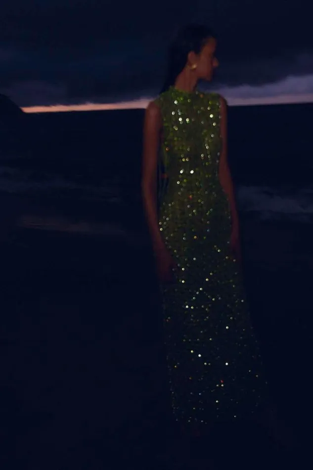 Women Maxi Dresses Rachel Gilbert Indi Gown Lime
