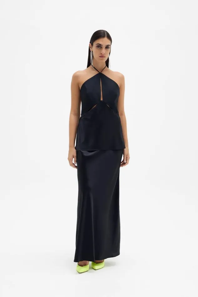 Women Maxi Dresses Rachel Gilbert Skye Skirt In Black