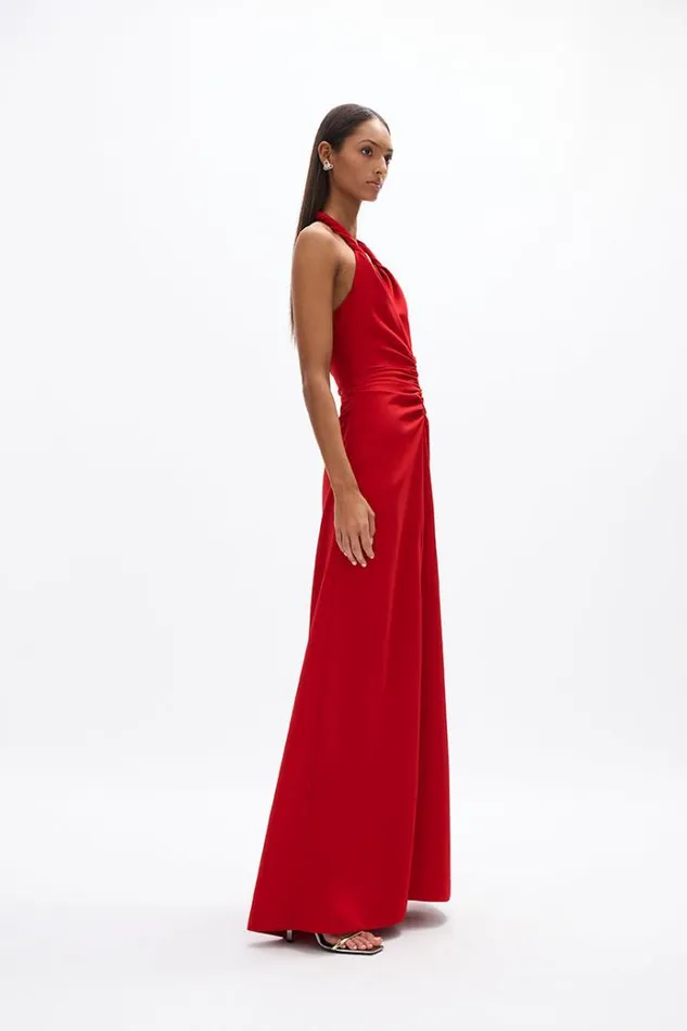 Women Maxi Dresses Rachel Gilbert Soren Gown Red