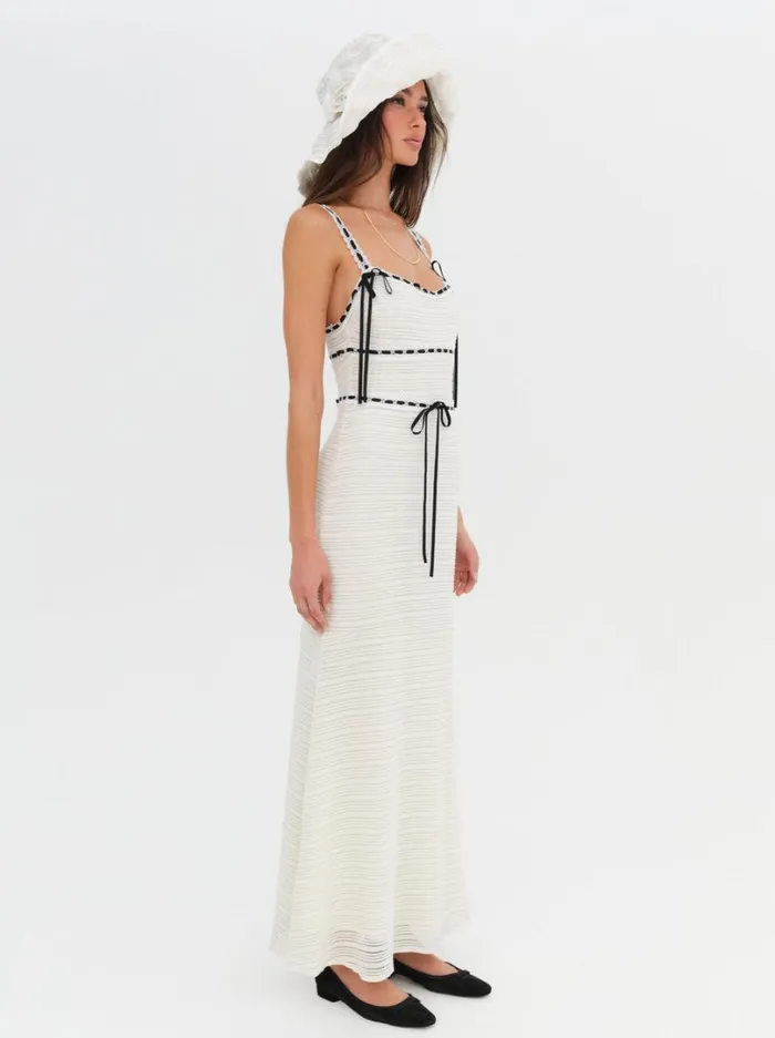 Women Mayfair Crochet Maxi Dress Ivory For Love and Lemons Dresses Women Mayfair Crochet Maxi Dress Ivory For Love and Lemons Dresses