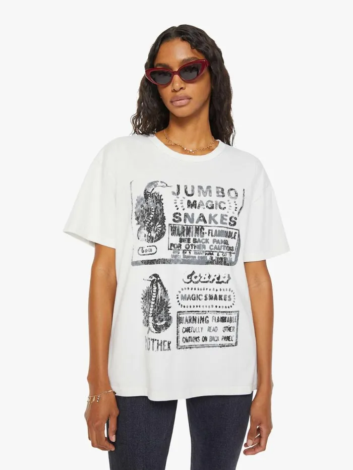 WomenMen Tees Tanks Mother Denim The Lowdown White