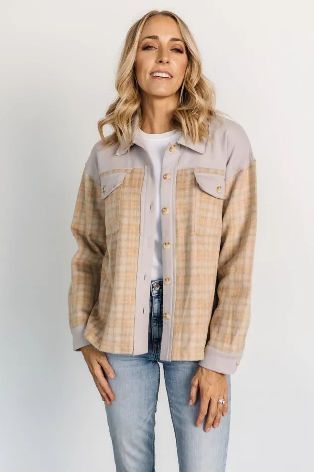 Women Micah Shacket Dusty Lilac Multi Baltic Born Outerwear