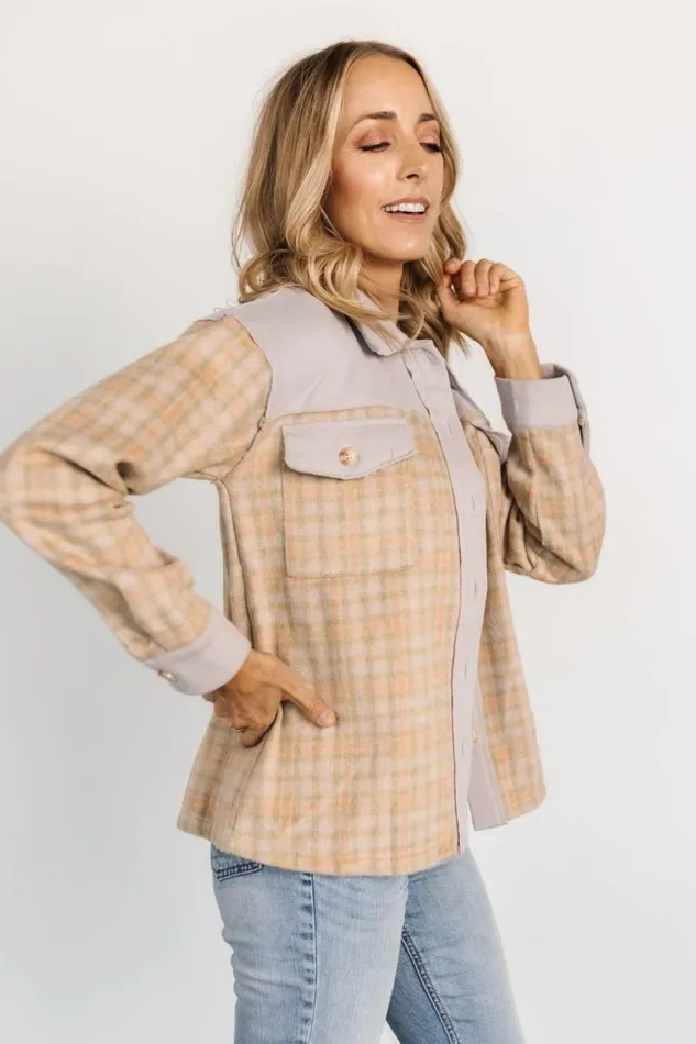 Women Micah Shacket Dusty Lilac Multi Baltic Born Outerwear