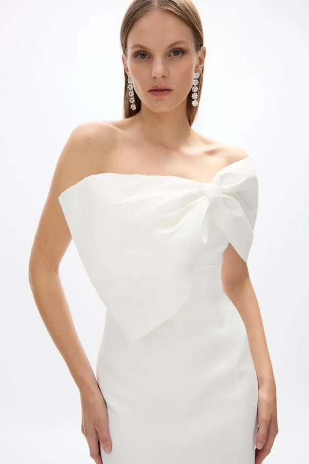 Women Midi Dresses Rachel Gilbert Kace Dress In Ivory