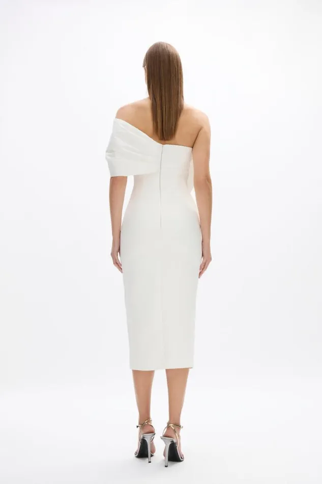 Women Midi Dresses Rachel Gilbert Kace Dress In Ivory