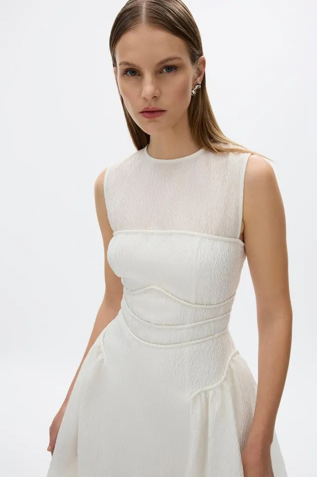 Women Midi Dresses Rachel Gilbert Sophia Dress Ivory Women Midi Dresses Rachel Gilbert Sophia Dress Ivory