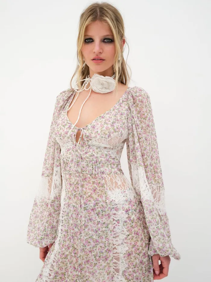 Women Milani Maxi Dress White For Love and Lemons Dresses