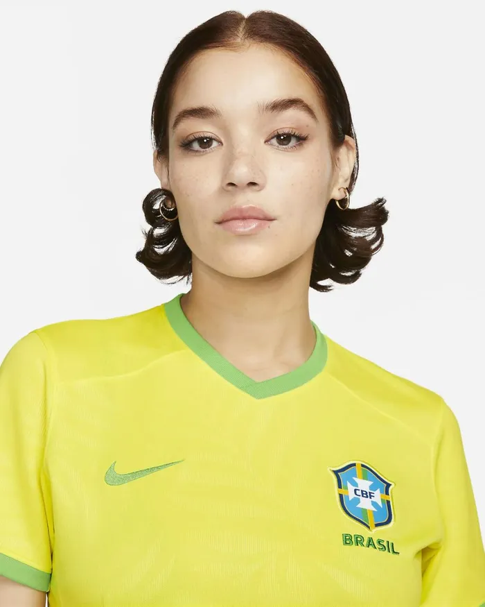 Women Nike All Clothing Brazil 2023 Stadium Home Dynamic Yellowgreen Sparkgreen Spark