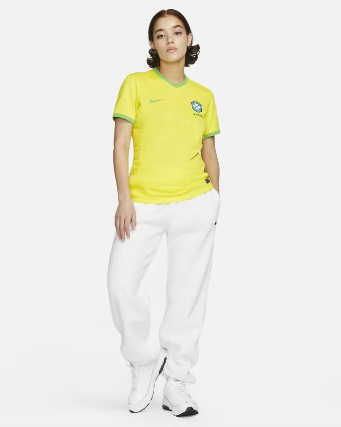 Women Nike All Clothing Brazil 2023 Stadium Home Dynamic Yellowgreen Sparkgreen Spark