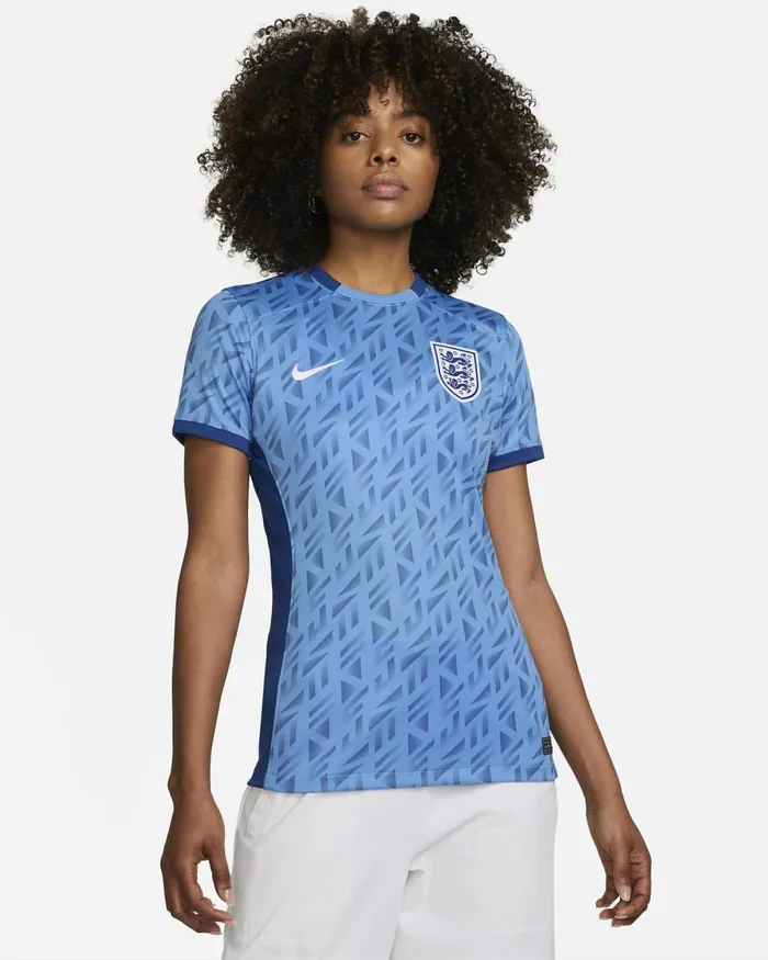 Women Nike All Clothing England 2023 Stadium Away Coastgym Bluewhite