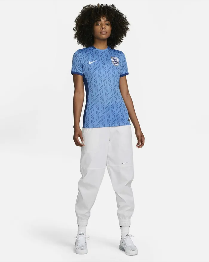 Women Nike All Clothing England 2023 Stadium Away Coastgym Bluewhite
