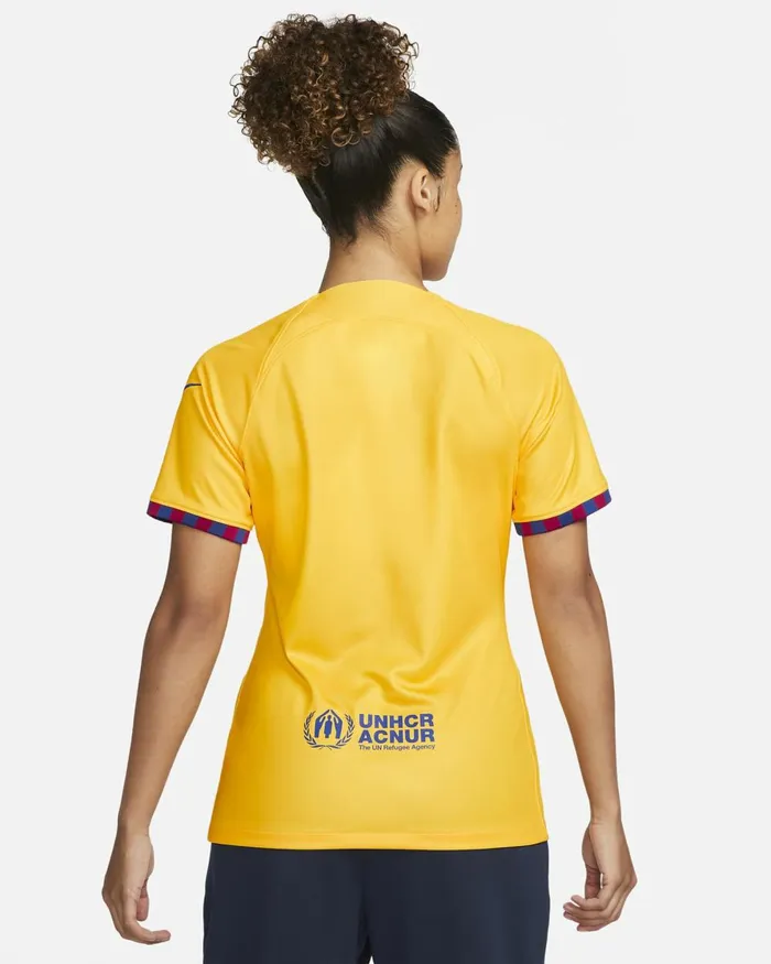 Women Nike All Clothing FC Barcelona 202324 Stadium Fourth Amarillouniversity Reddeep Royal Blue