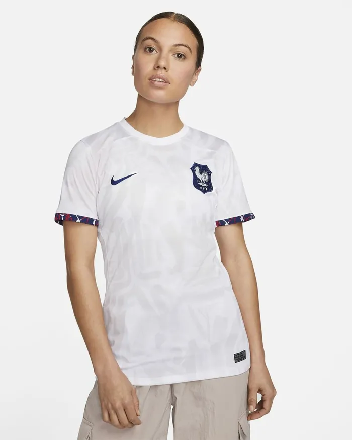 Women Nike All Clothing FFF 2023 Stadium Away Whiteveniceloyal Blue