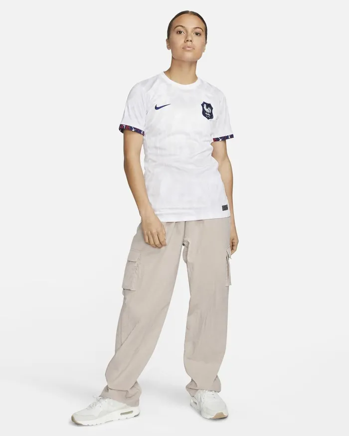 Women Nike All Clothing FFF 2023 Stadium Away Whiteveniceloyal Blue