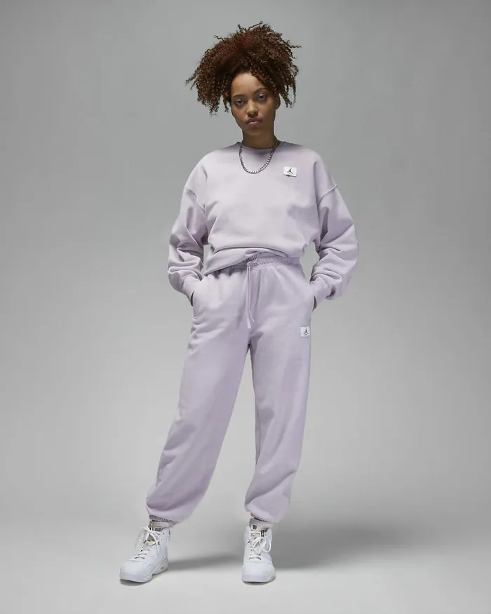 Women Nike All Clothing Jordan Flight Fleece Iced Lilac