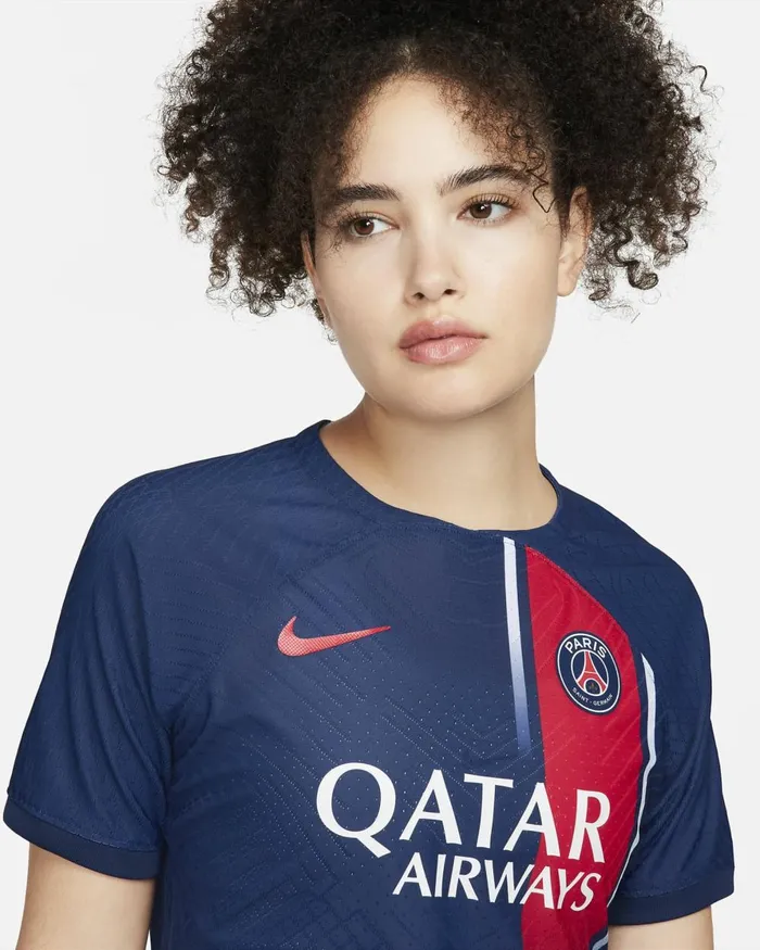 Women Nike All Clothing Paris SaintGermain 202324 Match Home Midnight Navyuniversity Reduniversity Red